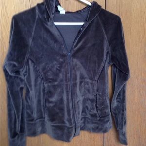 LFL chocolate velour hoodie